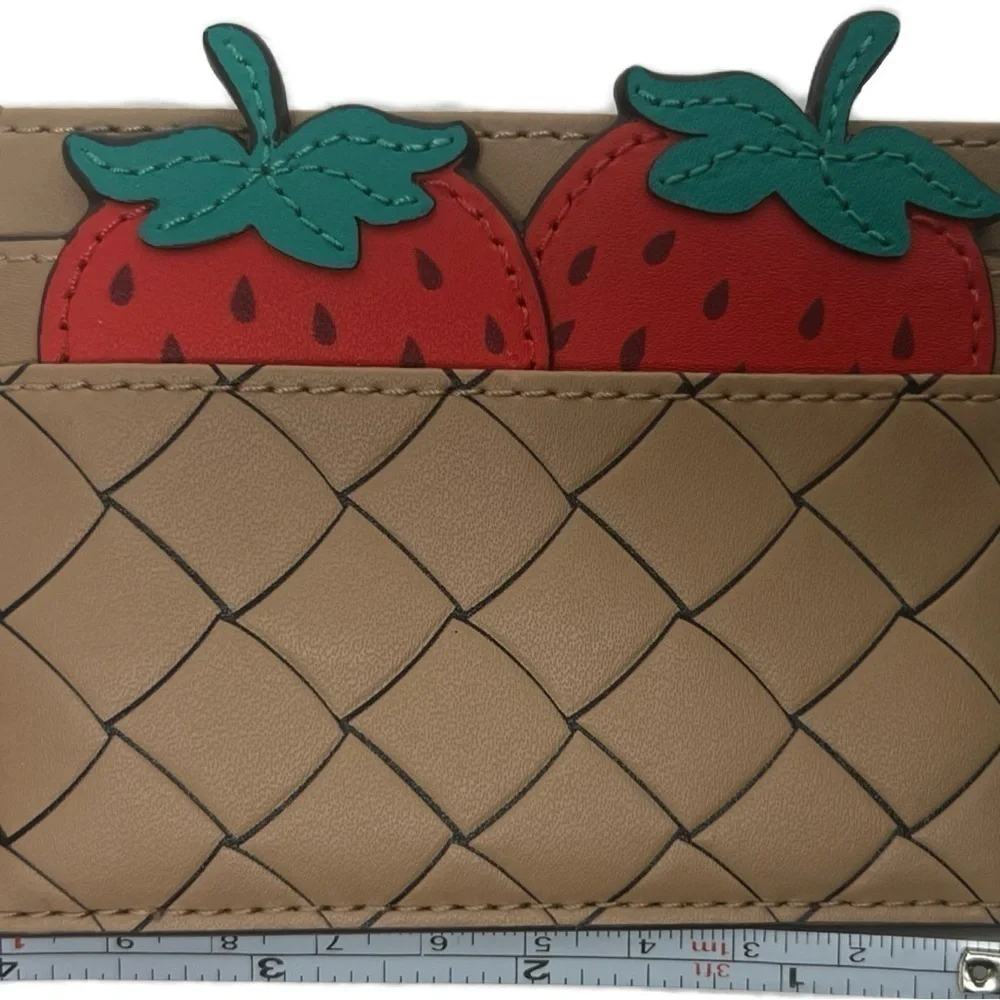 Kate Spade Picnic Perfect Strawberry Card Holder Wallet